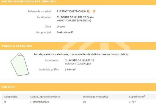 TERRENO URBANO – SOLAR – Torrent – 30061053_S
